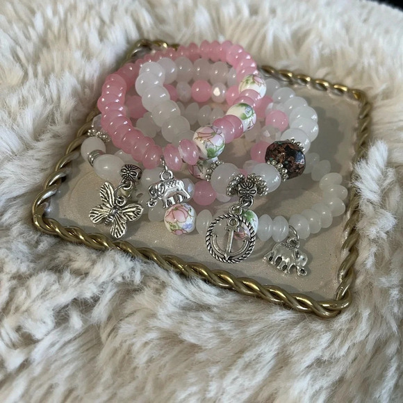 Bohemian Stretch Bracelets (4pc) NWOT - Picture 1 of 3